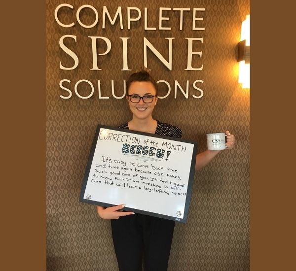 chiropractic correction - client testimonial